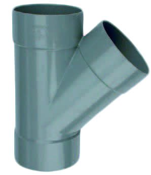 PVC en T-pice 45 ° 3 x Mof 40 mm