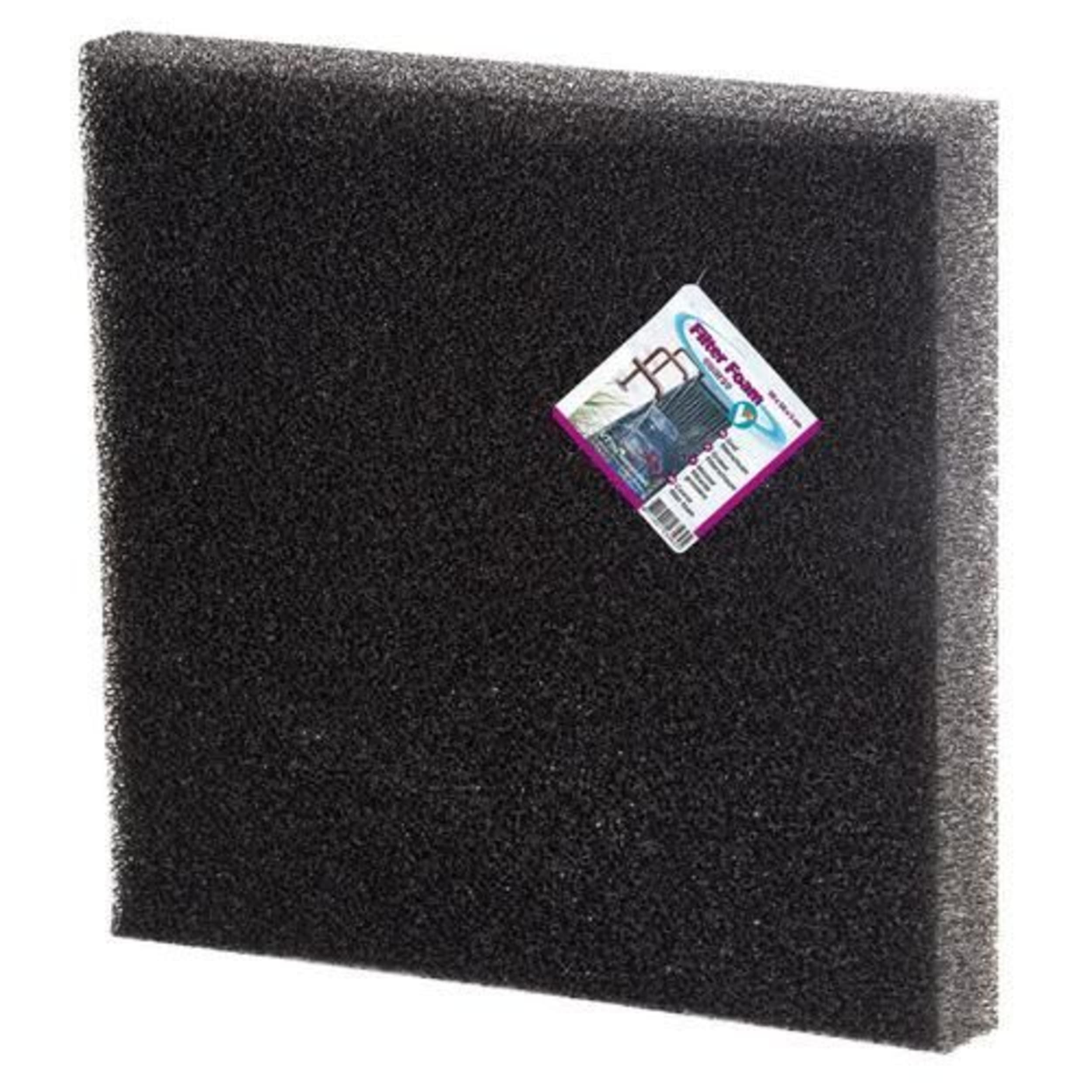 Mousse filtrante 50 x 50 x 2 cm noir - grossier