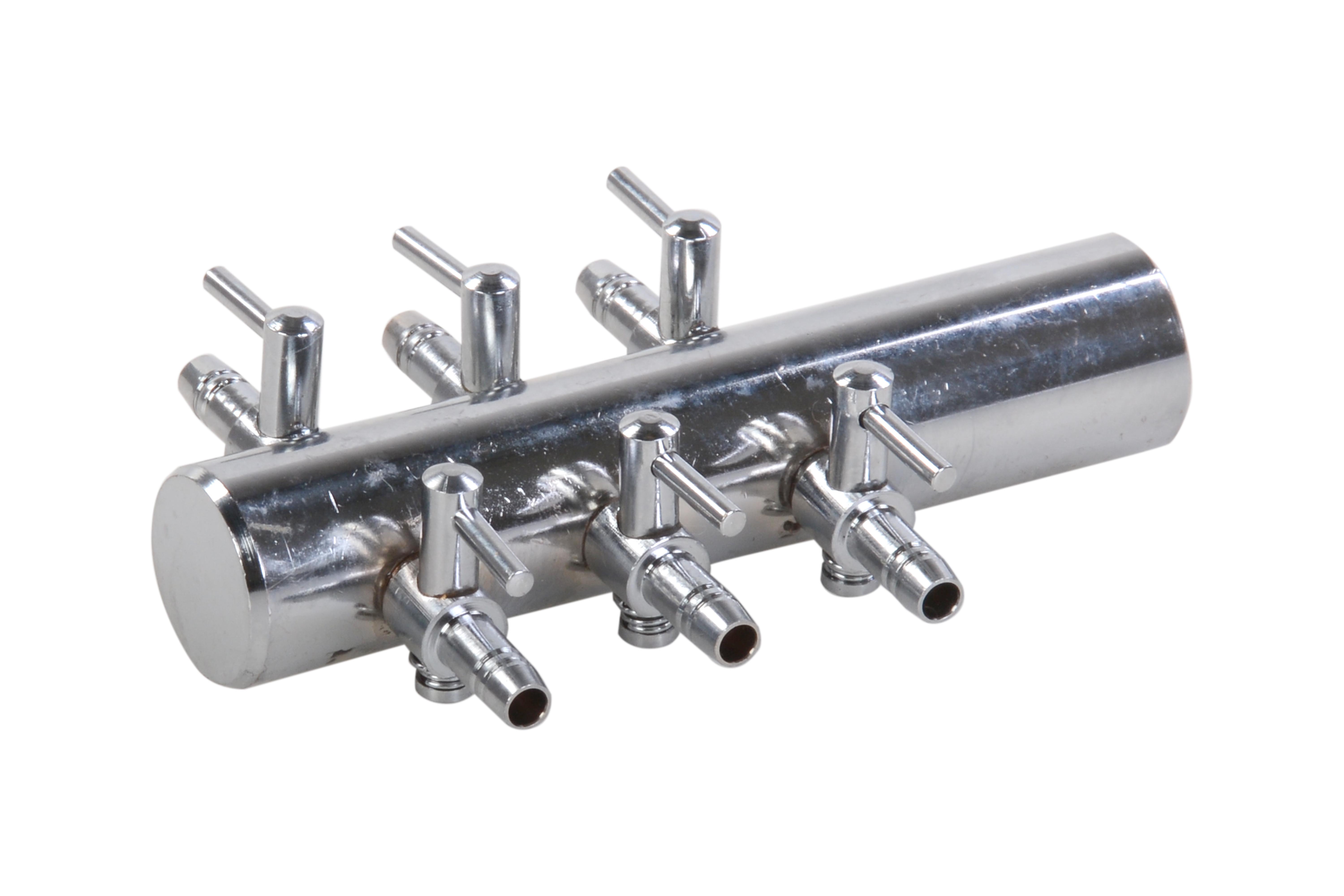 Distributeur d'air pour les sorties de 4 mm 6 avec laiton de grue