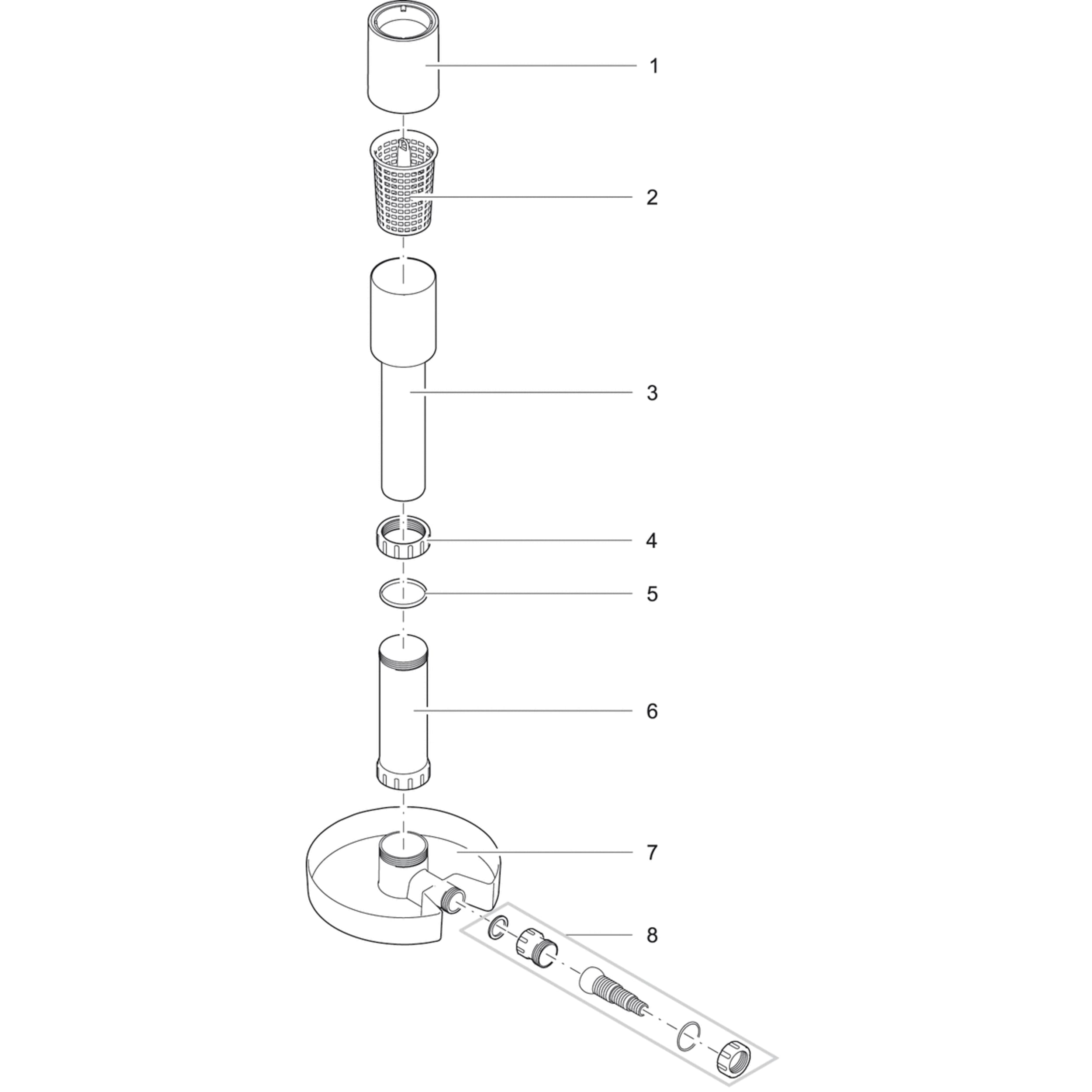 Partie haute AquaSkim 20 - Pièces détachées pour Oase