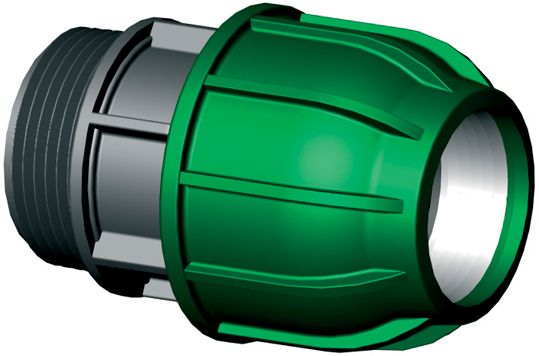 Raccord à collier PP 16mm x ½" filetage extérieur